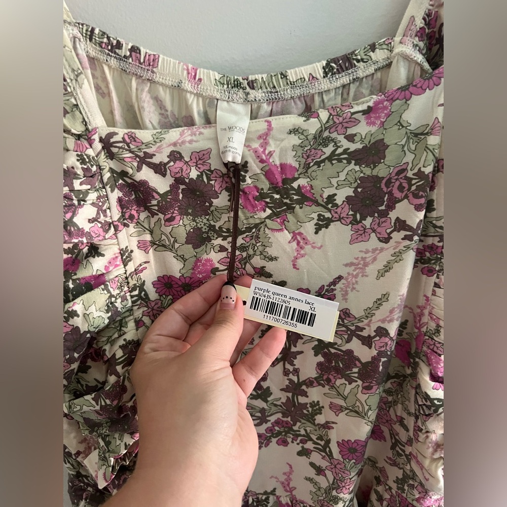Kate Quinn Pinafore Ruffle Romper – Purple Queen Anne’s Lace Women’s XL - Picture 2 of 3